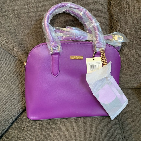 Trina Turk Handbags - Trina Turk Plum Wildflowers Purse Crossbody NWT 🌴